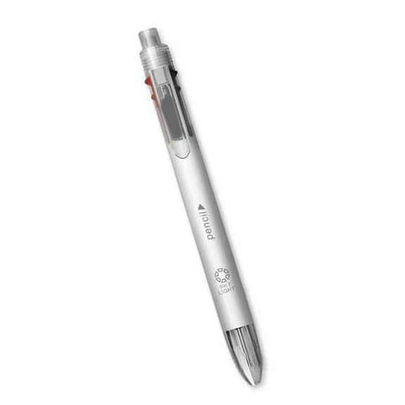 Multifunctional Ballpoint Pen with Mechanical Pencil, 5 Color-in-1 Ballpoint Pen Retractable Ballpoint Pen for Student
