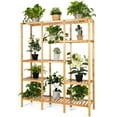thumbnail image 1 of Costway Multifunctional Bamboo Shelf Storage Organizer Rack Plant Stand Display Closet, 1 of 12