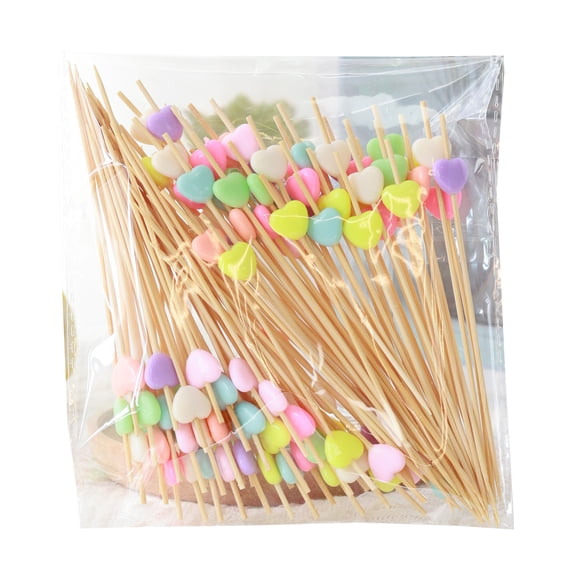 Multifunctional Bamboos Party Sticks Multipurpose Camping Utensils For BBQ Appetizers Art Projects And Table Setting