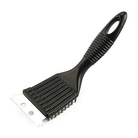 Multifunctional Barbecue Brush With Stainless Steel Bristles For Grilling And Oven Cleaning, Professional Bbq Tool With Wooden Handle, 8.07In Long, Durable And Easy To Grip