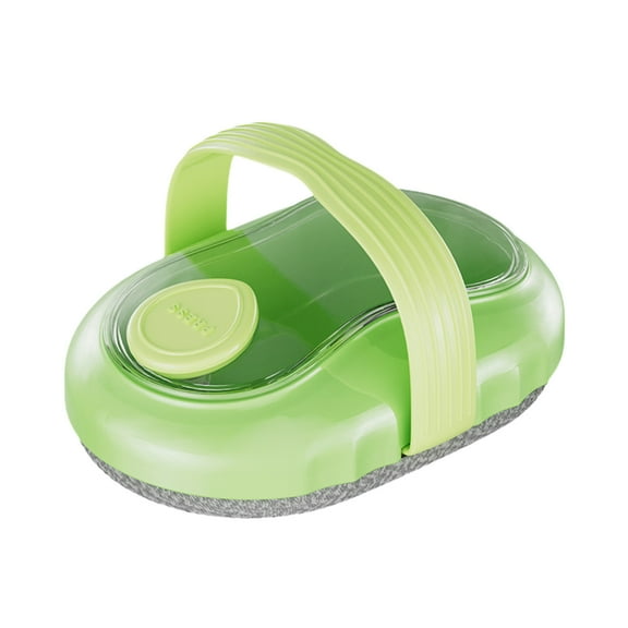Multifunctional Bath Brush with Liquid Dispenser Exfoliating Massager Shower Gel Storage Body Scrubber Anti-Slip Grip 4.1x3.1x2.1in(Green)