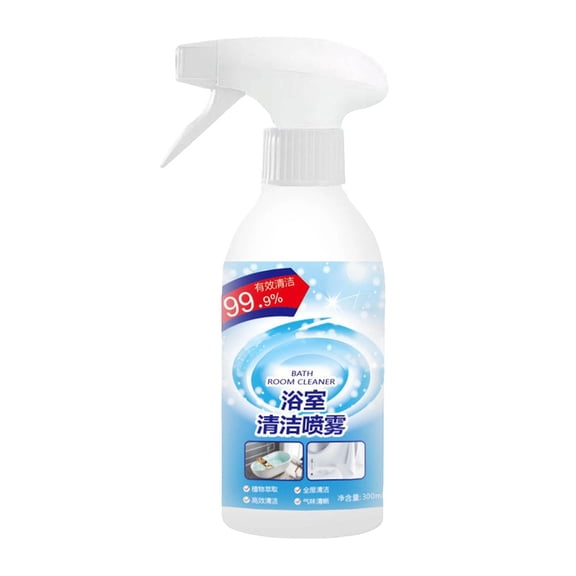 Multifunctional Bathroom Cleaner Spray - Powerful Limescale Remover, Sanitizes and Cleans Bathtubs, Tiles, and Mirrors - Double Spray Mode for Easy Application - Fresh Natural Aroma