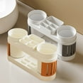 thumbnail image 1 of Multifunctional Bathroom Sink Organizer with Drainage Holes - Stackable Storage System, 1 of 7