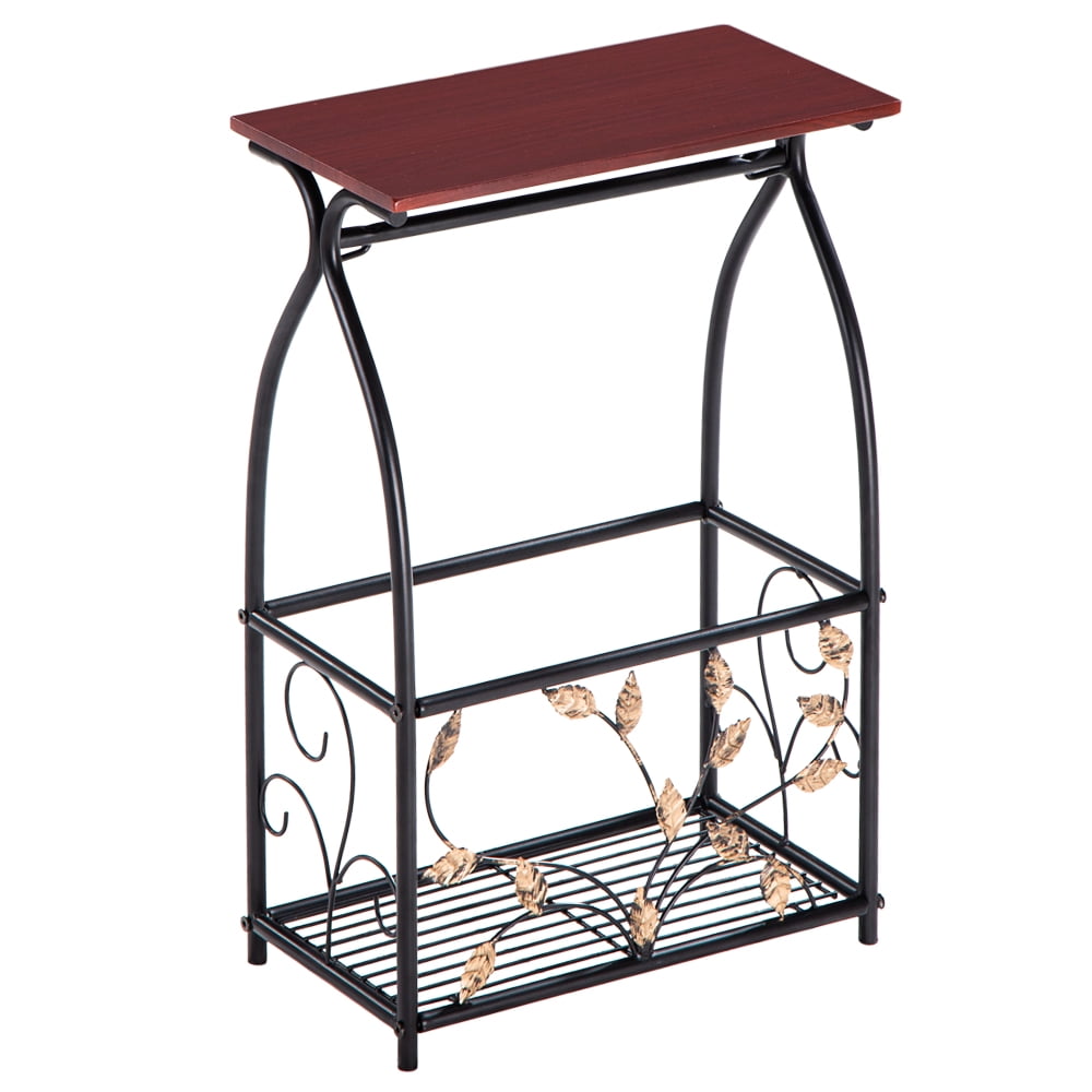 Multifunctional Bathroom Table / Interior Side Table Tissue Magazine Rack,Black Brown Multifunctional Bathroom Table / Interior Side Table Tissue Magazine Rack,Black Brown