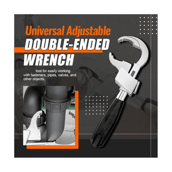 Multifunctional Bathroom Wrench Adjustable Opening 80Mm Spanner Sink Faucet Narrow Sewer Water Pipe Repair Tool