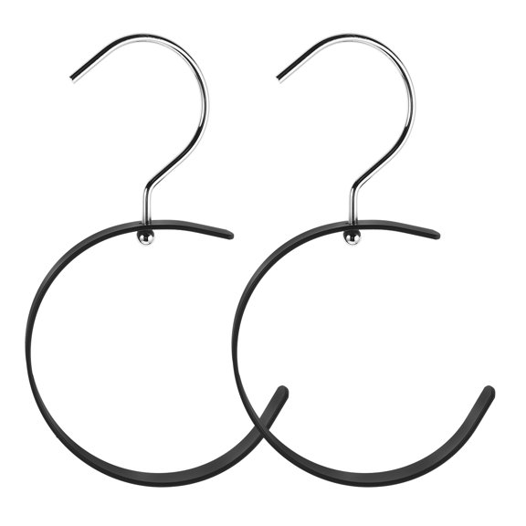 Multifunctional Belt Organizer for Closet 360 Degree Rotatable Wall Hook Rack for Hats Scarves