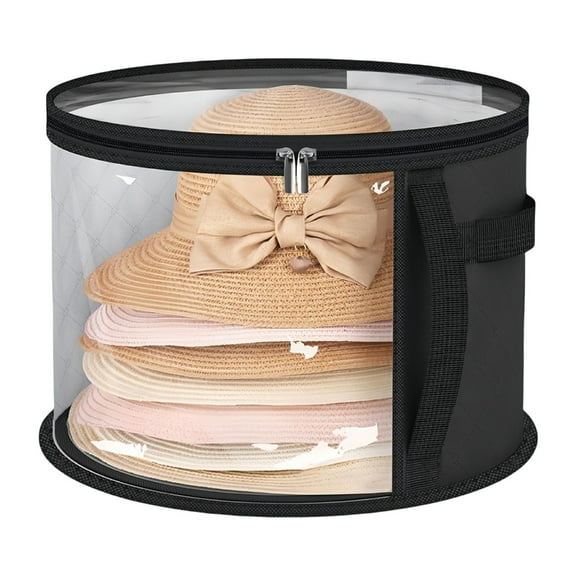 Multifunctional Black Hats Box For Men And Women Ideal For Hats Fedoras And More With Design