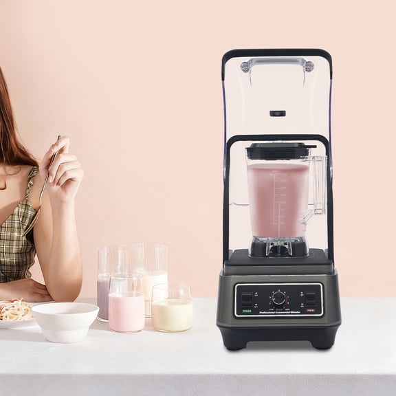 Multifunctional Blender with Thick Shield, Commercial Blender with Speed Control