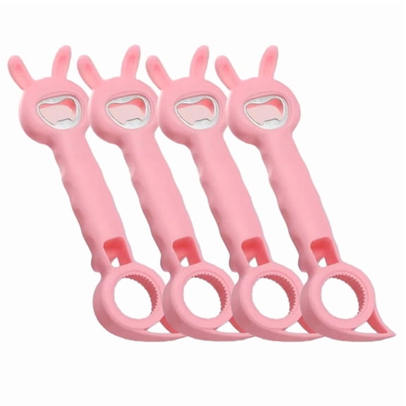 Multifunctional Bottle Opener,Beer and Beverage Opener, Bottle and Can Opener,Kitchen Accessories Pink