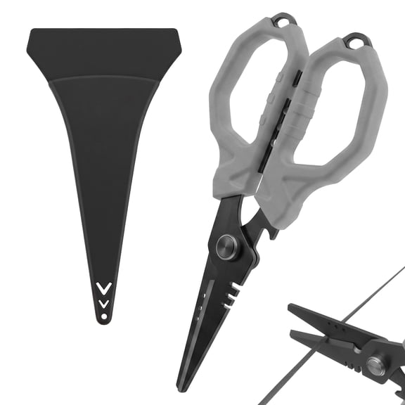 Multifunctional Braid Scissors Ergonomic Non Slip Handle for Fishing - Saltwater Tackle Shear