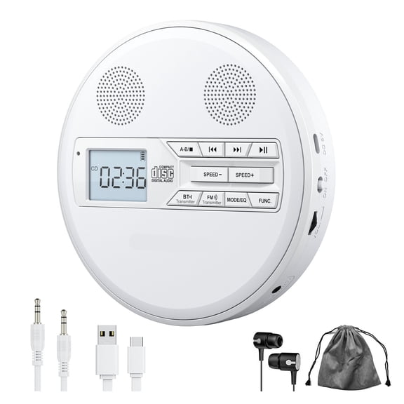 Multifunctional CD Player with Repeater USB Playback Stereo Speakers Ideal for Study and Music ,Multi-Functional