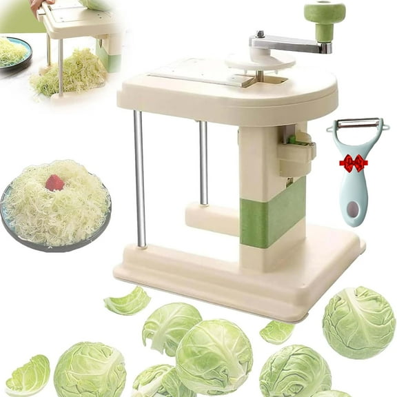 Multifunctional Cabbage Shredder and Slicer Machine,Cabbage Slicer Chopper Shredder,Sauerkraut Cutter Coleslaw Grater,2025 New Cabbage Slicer Shredder (1PCS,Large)