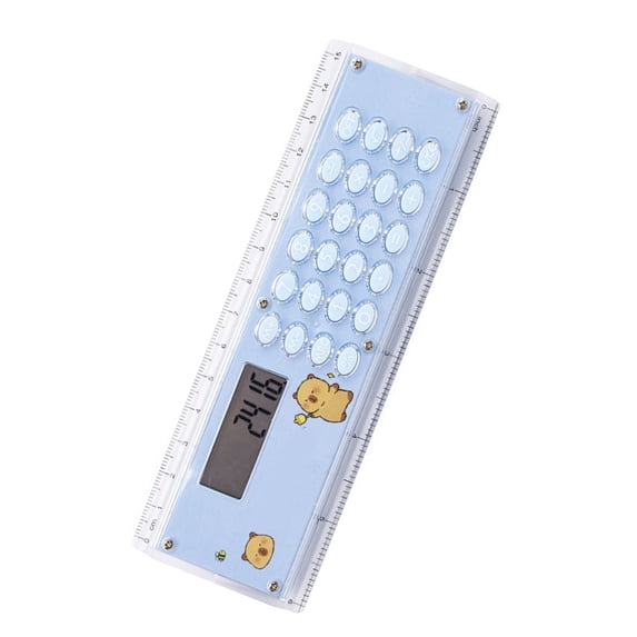 Multifunctional Calculator Ruler with 8 Digit Calculator Measuring Ruler Portable For Classroom Homework