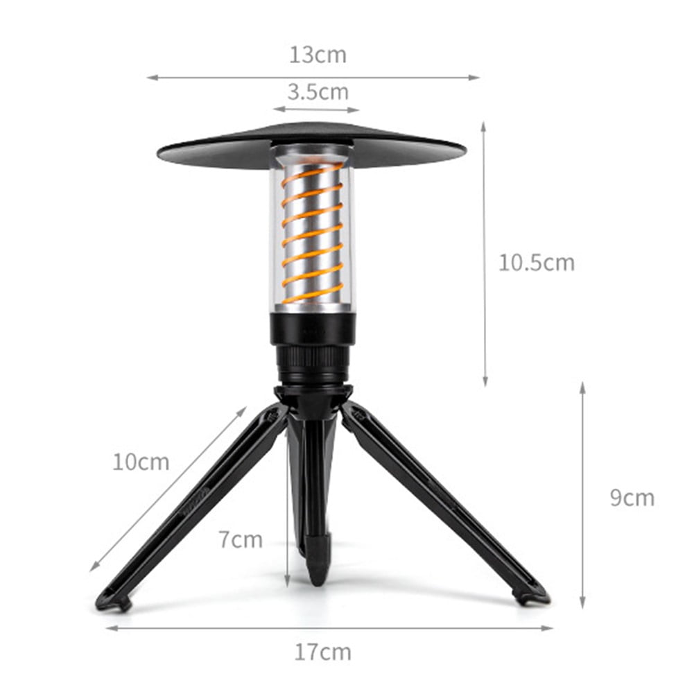 Multifunctional Camping Flashlight Lamp Tent Lantern With Lampshade