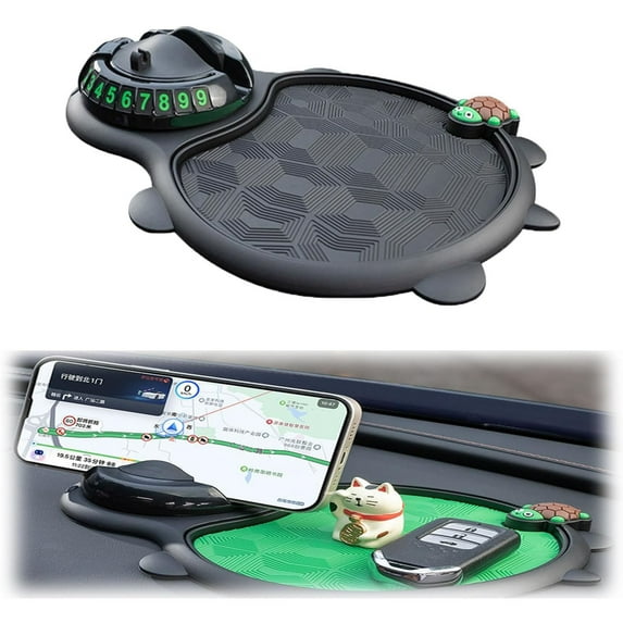 Multifunctional Car Antis-Slip Mat, 3 in 1 Portable Universal Car Dashboard Pad with Phone Holders, Colorful Car Non-Slip Pad Mobile Phone Holders, Car Silicone Mat Phone Pad for Car Decorations