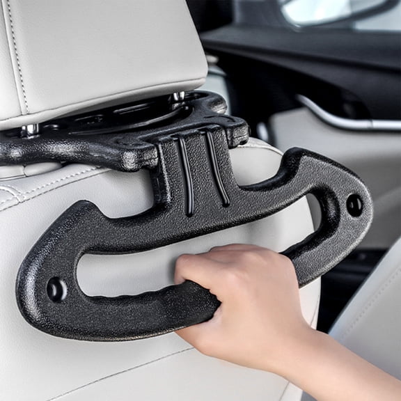 Multifunctional Car Clothes Rack, Car Seat Back Armrest & Security Clothes Hanger, Security Handle Hanging Hook, Car Interior Organizer for Hanging Clothes, Bags, Purses
