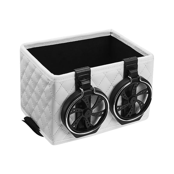 Multifunctional Car Console Organizer with Cup Holders for Enhanced Interior Storage and Convenience