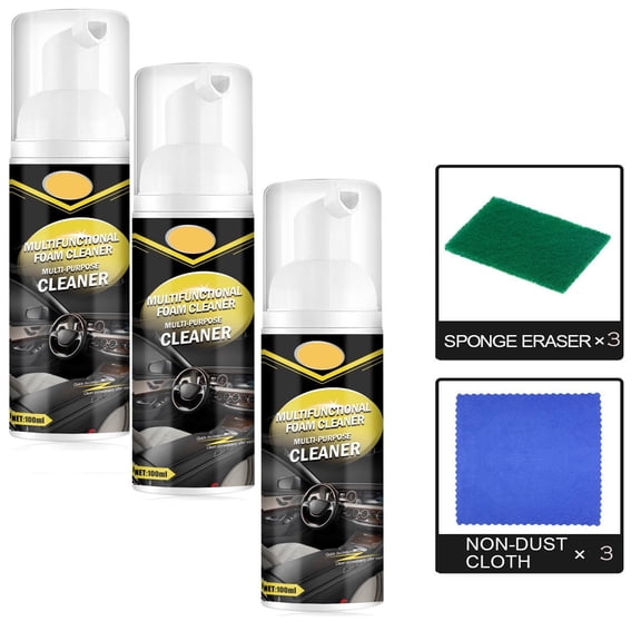 Multifunctional Car Foam Cleaner,Foam Cleaner For Car,Magic Foam Cleaner,Car Foam Cleaner Bubble Cleaner Foam Spray, Foam Cleaner,Multifunctional Foam Cleaner, Powerful Decontamination Foam Cleaner,3P