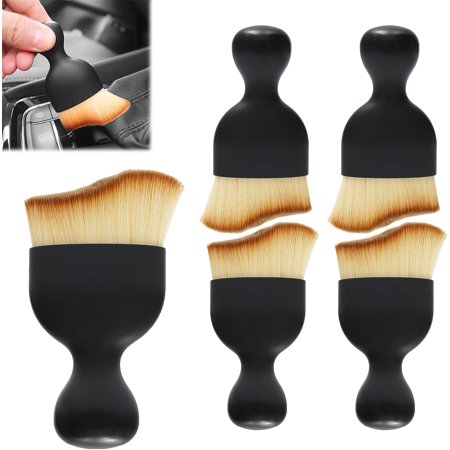 Multifunctional Car Interior Cleaning Tool Brush, Soft Detail Brushes Car Detailing, Car Duster Interior, Gap Dust Removal Brush, for Cleaning Dashboard, Air Outlet, Leather (5 pcs)