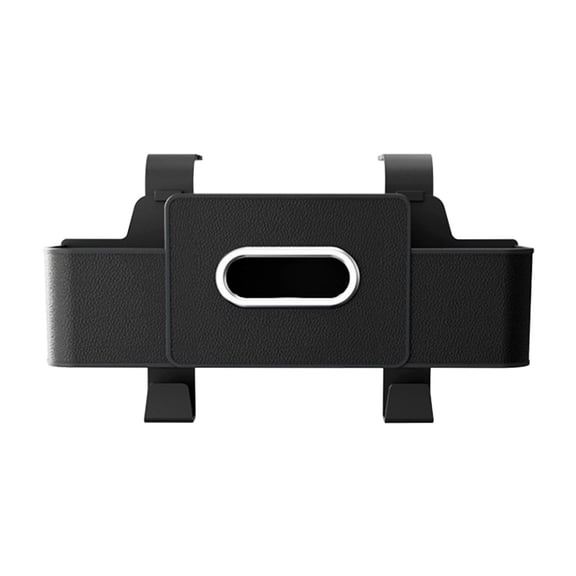 Multifunctional Car Seat Back Organizer with Storage Bag, Tissue Box Dispenser, Cup Holders, and Hooks for Rear Seat Organization