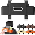 thumbnail image 1 of Multifunctional Car Seat Back Storage Box, Car Organizer with 2 Cup Holders, Tissue Box and Hanging Hooks, Universal Cars Seat Storage Organizer, 1 of 7