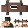 thumbnail image 1 of Multifunctional Car Seat Back Storage Box, Car Organizer with 2 Cup Holders, Tissue Box and Hanging Hooks, Universal Cars Seat Storage Organizer, 1 of 8