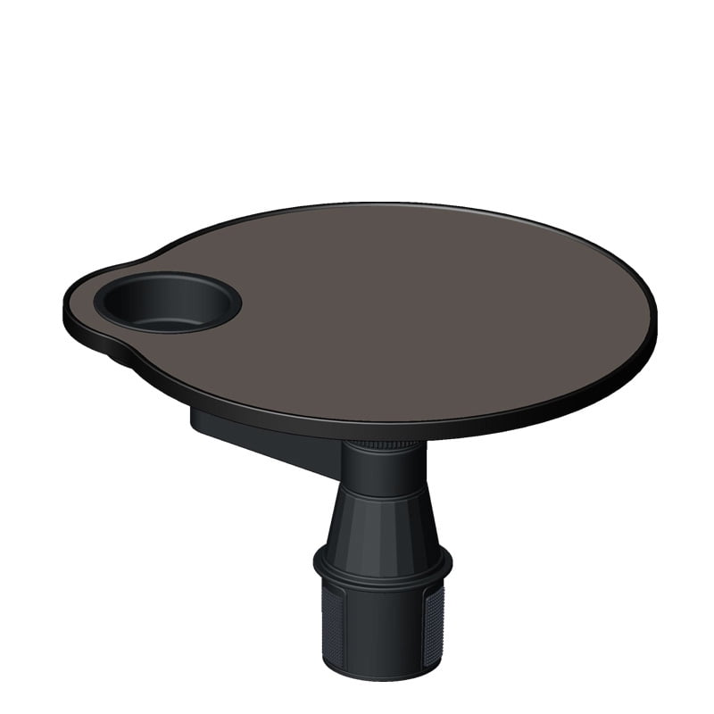 Multifunctional Car Table for Front Seat – 360° Rotation with Cup Holder, Laptop Tray for Driver & Passenger – Fits 2.8-3.9 Inch Cup Holders, Fits Most Car