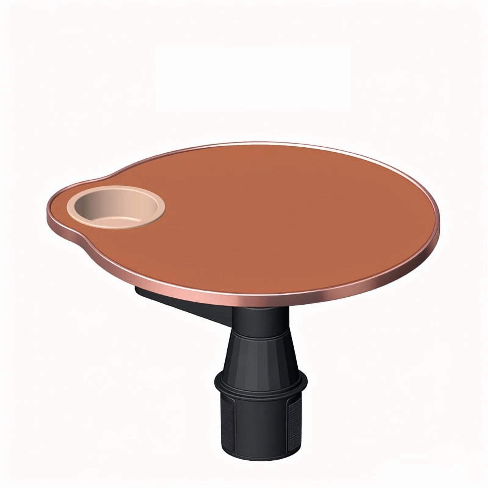 Multifunctional Car Table for Front Seat – 360° Rotation with Cup Holder, Laptop Tray for Driver & Passenger – Fits 2.8-3.9 Inch Cup Holders, Fits Most Car