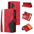 thumbnail image 1 of Multifunctional Case for Samsung A32 4G,[RFID Blocking] 9 Credit Cards Holder with Wrist Strap, Premium PU Leather Zipper Wallet Purse Magnetic Flip Phone Cover for Samsung Galaxy A32 4G, Red, 1 of 12