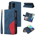 thumbnail image 1 of Multifunctional Case for Samsung A71 5G,[RFID Blocking] 9 Credit Cards Holder with Wrist Strap, Premium PU Leather Zipper Wallet Purse Magnetic Flip Phone Cover for Samsung Galaxy A71 5G, Blue, 1 of 12
