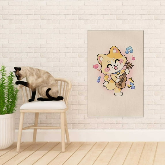 Multifunctional Cat Scratching Board Under $5! Kadlawus Cat Climbing Wall Sticker, Multi-Functional Cat Scratching Board, Wear Resistant & Scratch Proof Wall Mounted Cat Toy