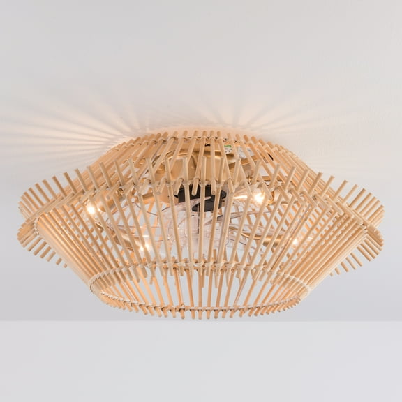 Multifunctional Ceiling Fan Light, 5 Fan Blades, LED Light, Remote Control, Adjustable Speed, Reverse Function for All Seasons, Ideal for Any Room