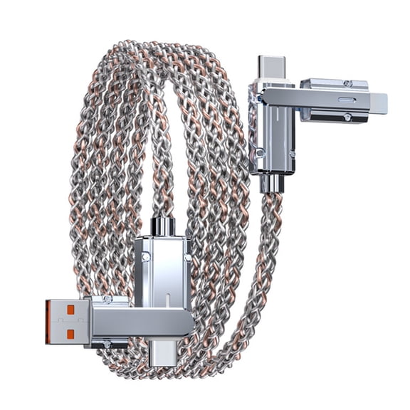 Multifunctional Chargers Cable 100W Current 4 Connectors 4 in 1 Fast Charging Cord Upgrades for Devices