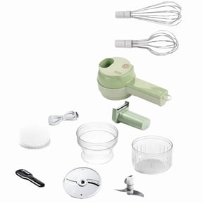 Multifunctional Chopper for Kitchen Use,Rechargeable Garlic Beater, Peeler, Whisk, Dish Brush,Handheld Kitchen Helper
