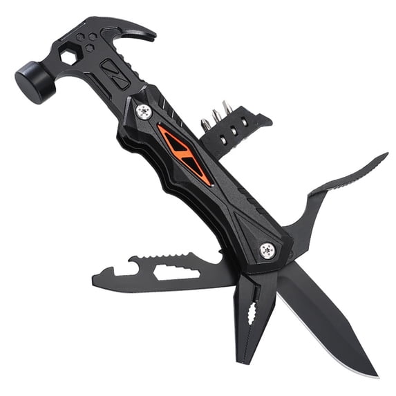 Father's Day Gifts for Men Dad, 18-in-1 Multitool Hammer with Pliers, Knife, Screwdriver, Portable Survival Gear for Camping, Hiking, Home Repair, Cool Gadgets for Men