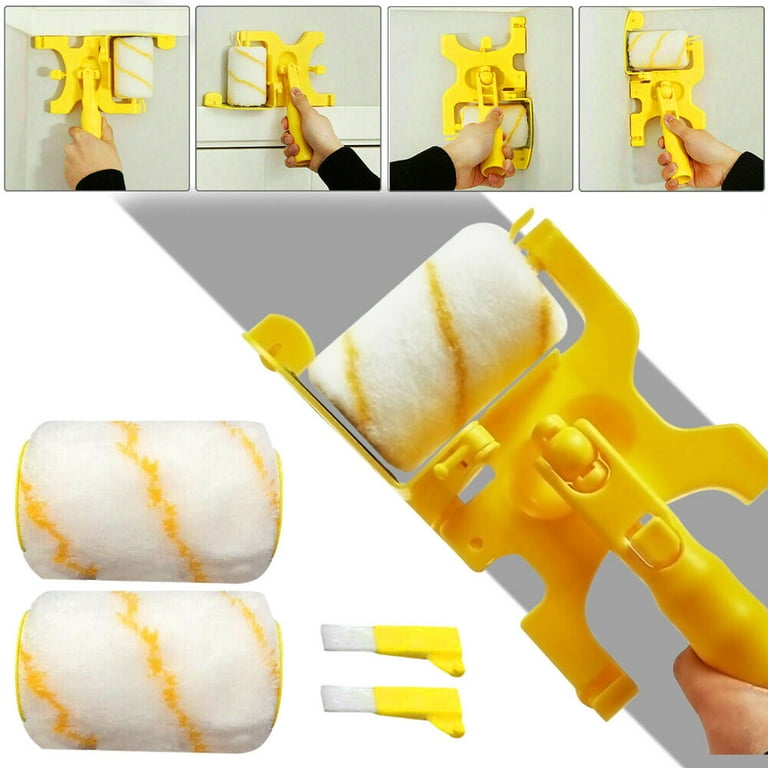 Paint Edger Tool Handheld Paint Roller Sets Brush Indoor Outdoor Wall  Ceiling US