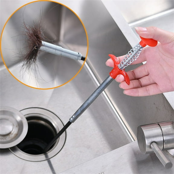 Multifunctional Cleaning Claw Pipe Dredge Cleaning Tool, Clawfoot Bathtub Drain, Pipe Auger, Drain Claw Grabber, 63" Sink Drain Claw, Drain Claw Gripper