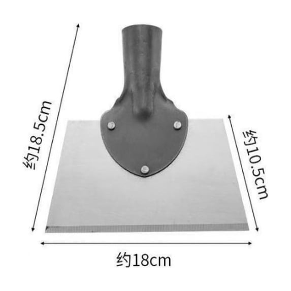 Multifunctional Cleaning Shovel, Metal Garden Flat Shovel Scraper Weed Remover Tool, for Weeding, Lawn Edging, Snow Ice Removal -Shovel Only (7"W)