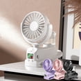 thumbnail image 1 of Multifunctional Clip on Spray Fan 4 Speed Settings 360 Degree Rotation 1200mAh Rechargeable Portable Mini Fan for Office Home Outdoor by PALIFEUR, 1 of 10