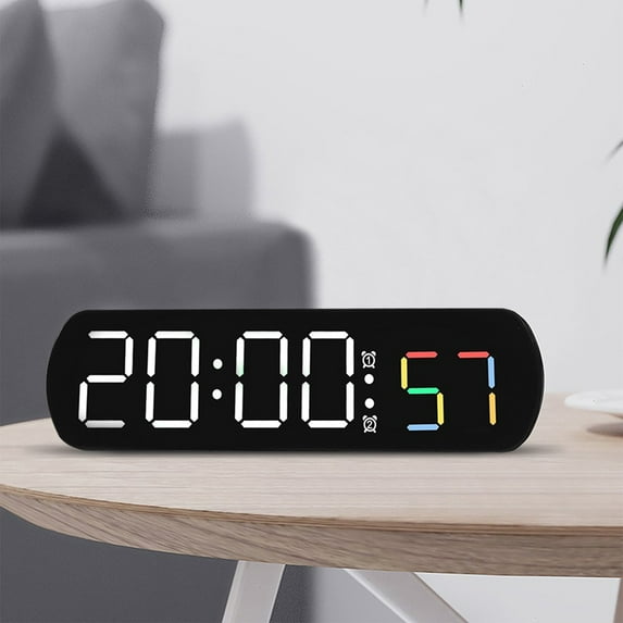 Multifunctional Clock Living Room Wall Clock Home Bedside Decoration Digital Electronic Clock Silent Clock Temperature And Humidity Color Screen Clock, Usupdd 2025 Multifunctional Clock Living