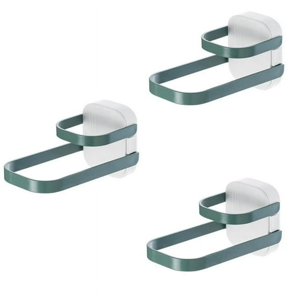 Multifunctional Clothes Hanger Storage Rack Punch-Free Wall-Mounted Double-Layer Foldable B