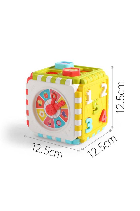Multifunctional Cognitive Hexahedron Boy And Girl Building Blocks