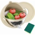 thumbnail image 1 of Multifunctional Colander Set,4-1 Colander with Bowl Set - Rotatable Strainers for Kitchen, Food Strainers with Grater,Rotatable Food Bowls for Rinsing Fruits Vegetables, 1 of 7