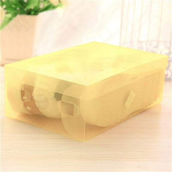 Multifunctional Color Plastic Storage Box, Foldable Shoe Storage Boxes, Orange, 28 * 10 * 3cm, Multifunctional Plastic Storage BoxforShoe Organization, Foldable Orange BoxforHome Storage