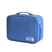 Multifunctional Compartmentalized Digital Accessories Waterproof Storage Bag, 9.5*7.2*3.9 In