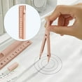 thumbnail image 1 of Multifunctional Compass Pen Ruler Set, Geometry Tool for Drawing Measuring and School Supplies Design for Students and Professionals (Pink) 1.37x6.49", 1 of 9