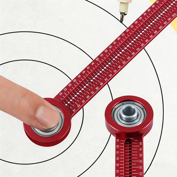A Multifunctional Compass Used by Professional Carpenters! The Heavy-Duty Aluminum Structure Is Durable, And It Includes a Complete Set of Triangle Ruler And Marking