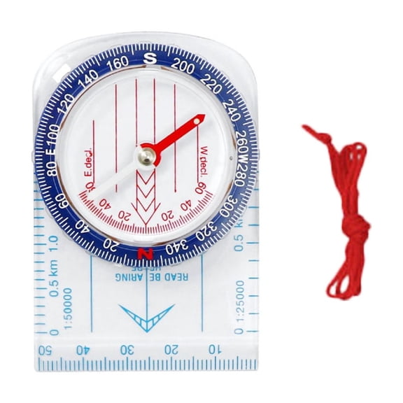 Multifunctional Compasses Navigation Compasses Map Ruler Magnifier Exploring Hiking Map Reading Orienteering Compasses