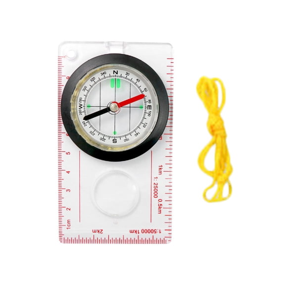 Multifunctional Compasses Navigation Compasses Map Ruler Magnifier Exploring Hiking Map Reading Orienteering Compasses