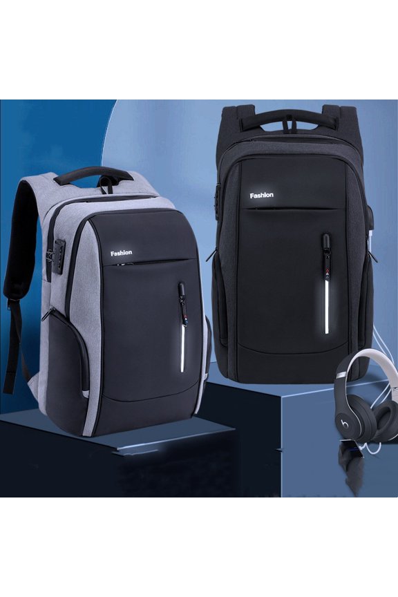 Multifunctional Computer Bag With USB Charging Fashion Backpack,17 Inches
